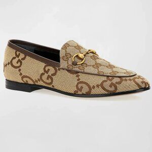 Gucci Jordaan Horsebit Loafers - 36.5 - Neutrals- Beige - NIB - $1050 Retail